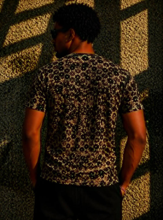 T-shirt 2RA Floral Noir — De la Rue au Sommet